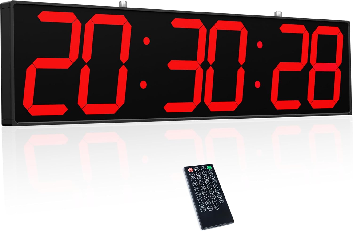 Double-sided digital LED wall clock